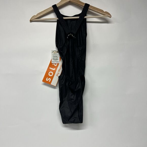 Black Solar Brand One Piece Swimsuit Women’s 5/6 New NWT - Picture 4 of 7